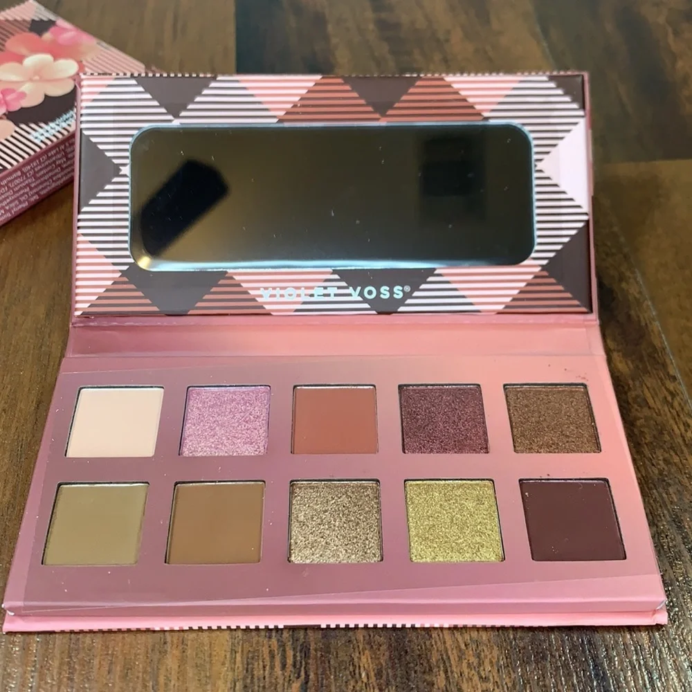 Violet Voss Windflower Fun Sized Eyeshadow Palette 10 Pan NIB Warm Nude Gold